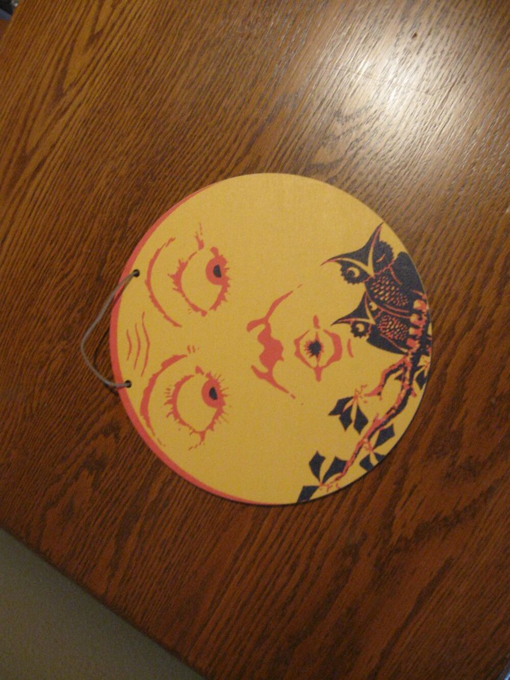 Retro Moon Face Halloween Collector's Wall decor